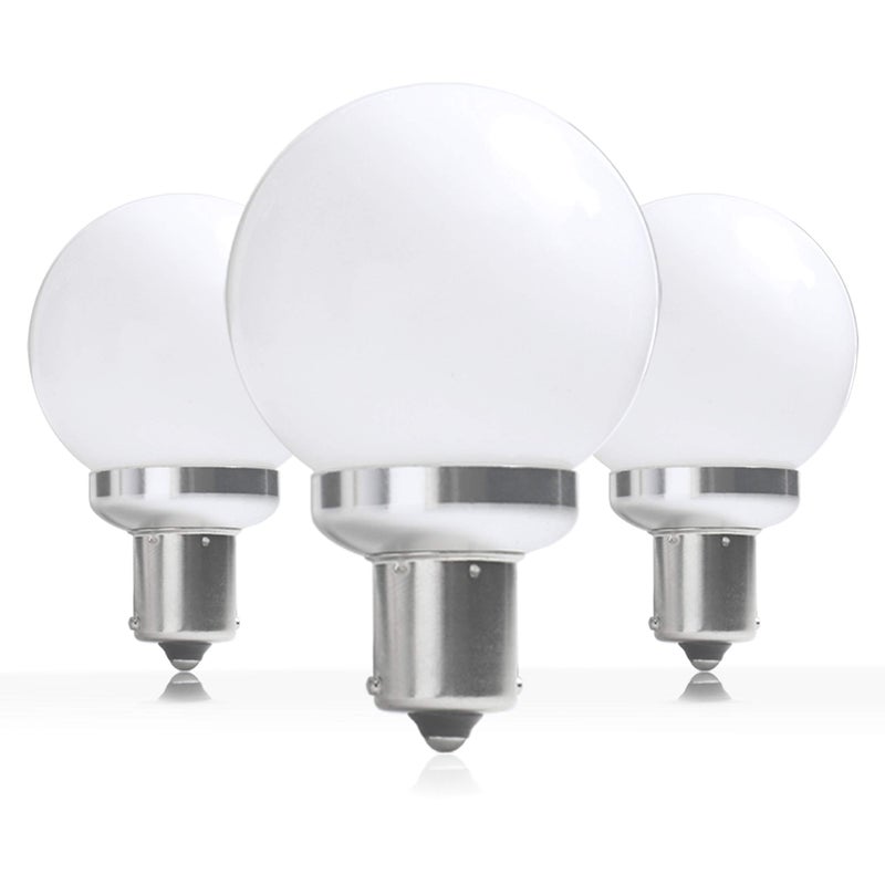 Leisure LED مصابيح LED ترفيهية 12 فولت RV BA15s 20-99/1141 1156 12V بدائل لمصابيح الزينة لسيارات الكرفانات 5th و قوافل المقطورة و المنازل المتنقلة و القوارب البحرية 3000K أبيض دافئ 3 عبوات (أبيض دافئ) - Image 1